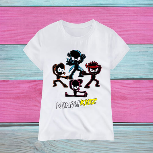 Ninja Kidz Children's T-Shirt, Quality Sublimation Printed T-Shirt, Various Sizes