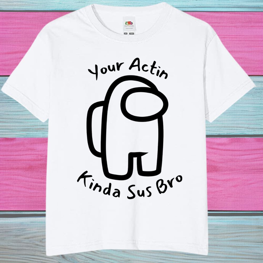 Among Us "Sus Bro" Novelty Kids T-Shirt