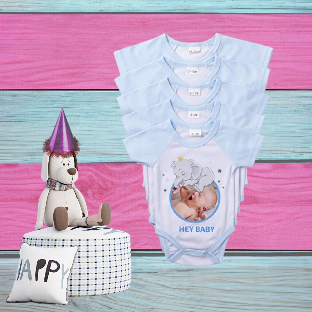 Personalised Sublimation Baby Body Suit, Baby Grow, With Any Photograph And Or Text