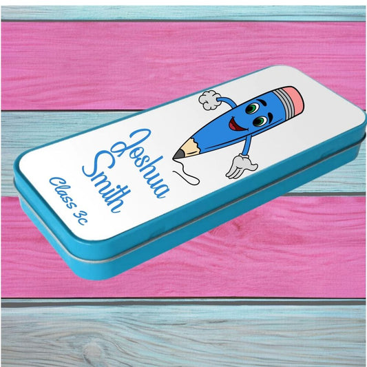 Personalised School Pencil Case Tin, Christmas / Birthday Gift