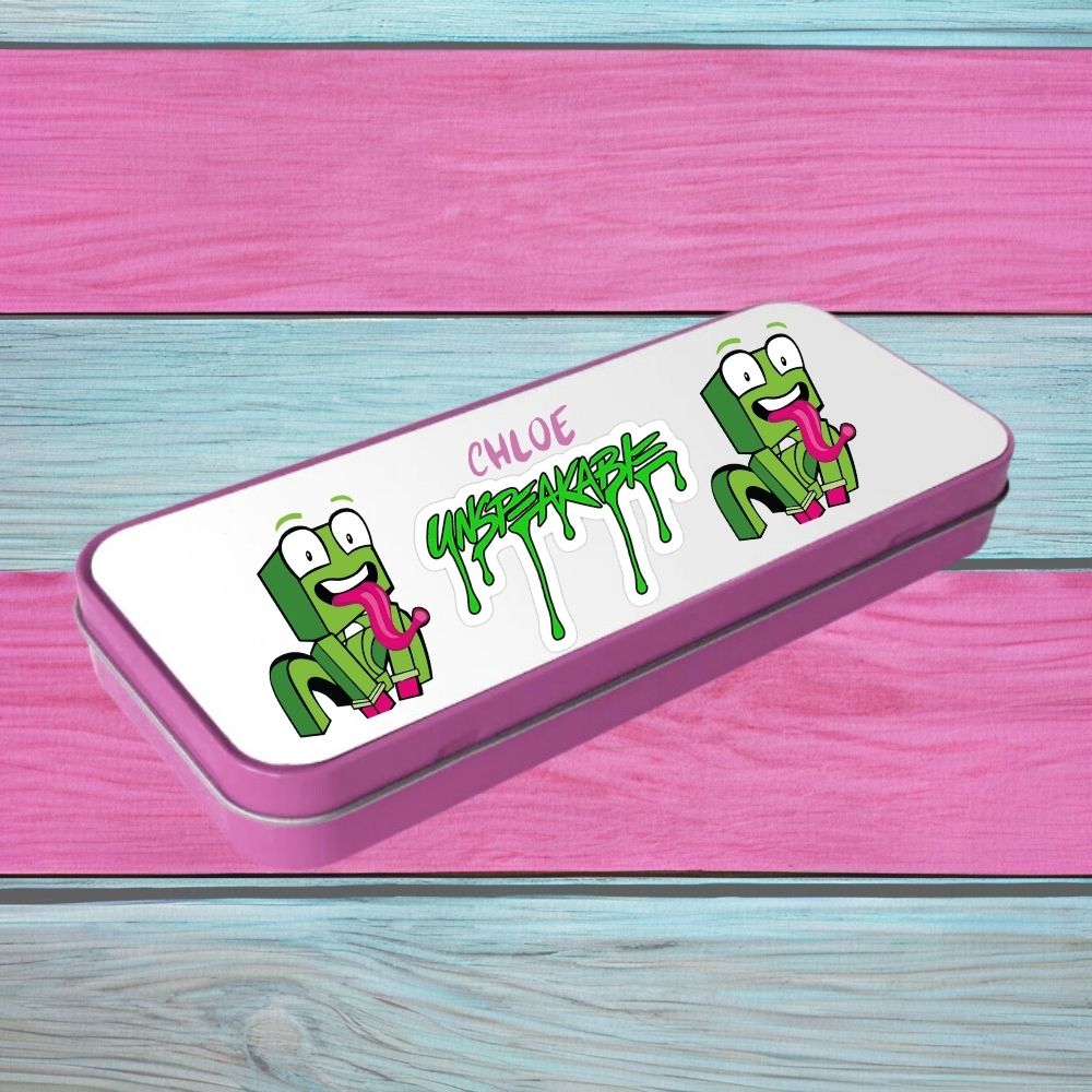 Personalised Unspeakable Pencil Tin, Back To School / Christmas / Birthday Gift