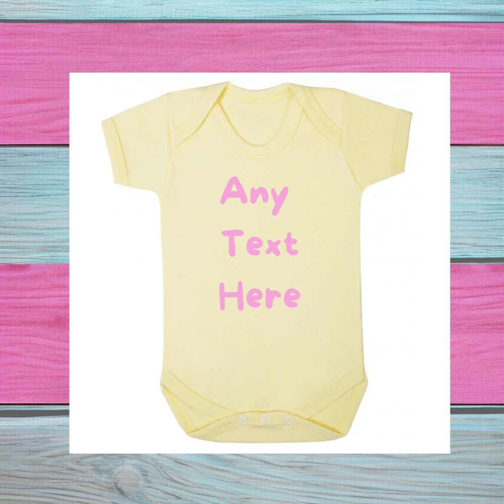 any name, text baby grow