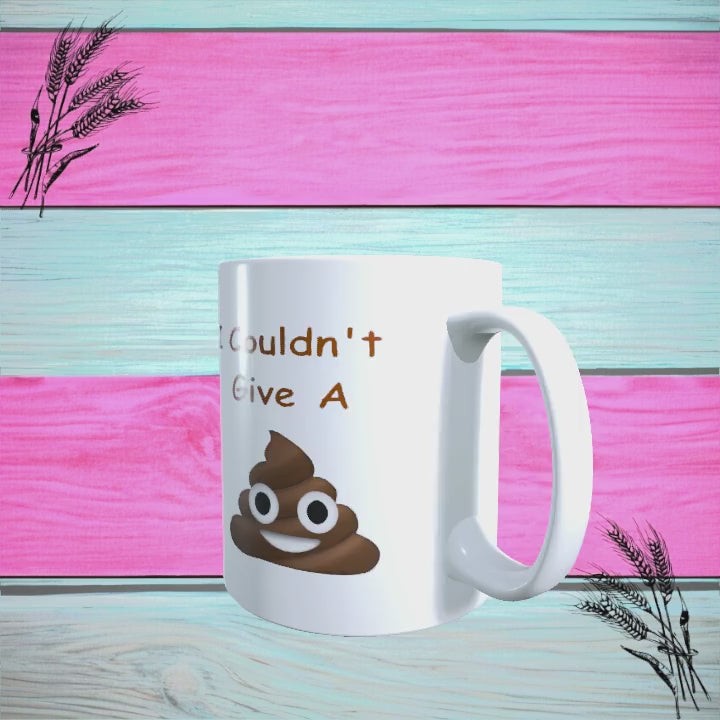 printed poo mug