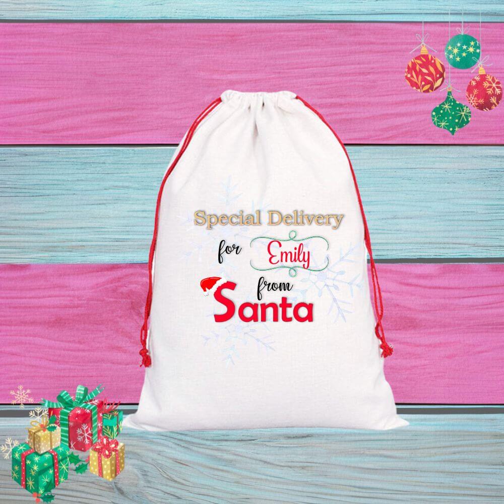 Personalised Printed Santa Sack