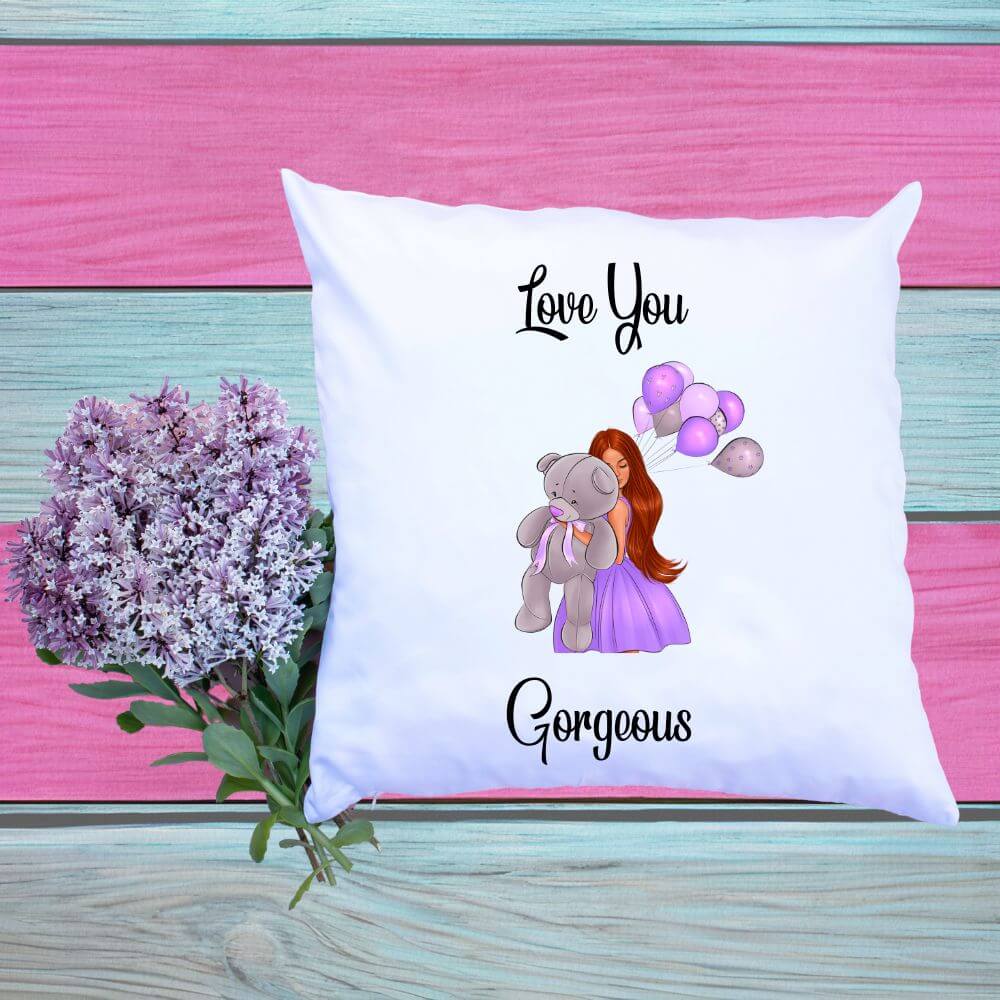 Quality Printed Cushion Cover, Fully Customisable, Any Text, 4 Hair Colours