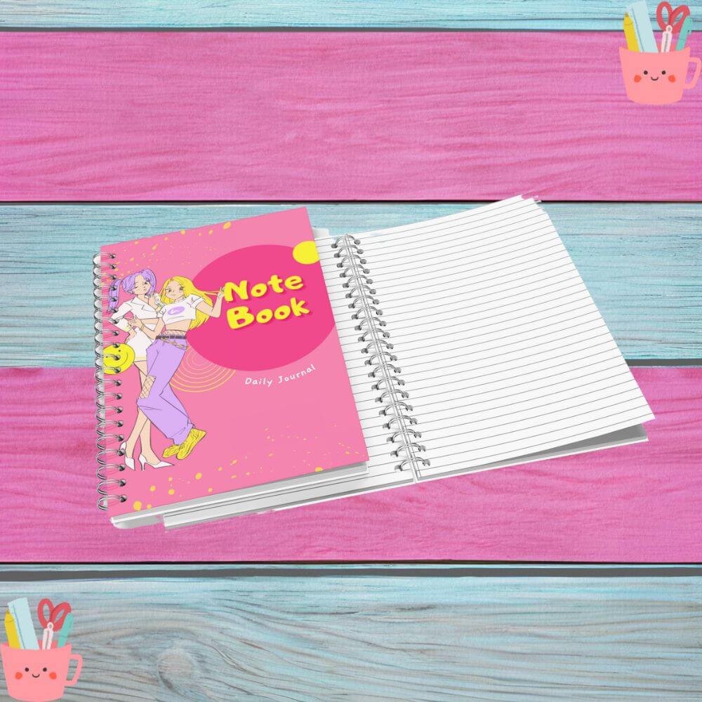 girly notebook