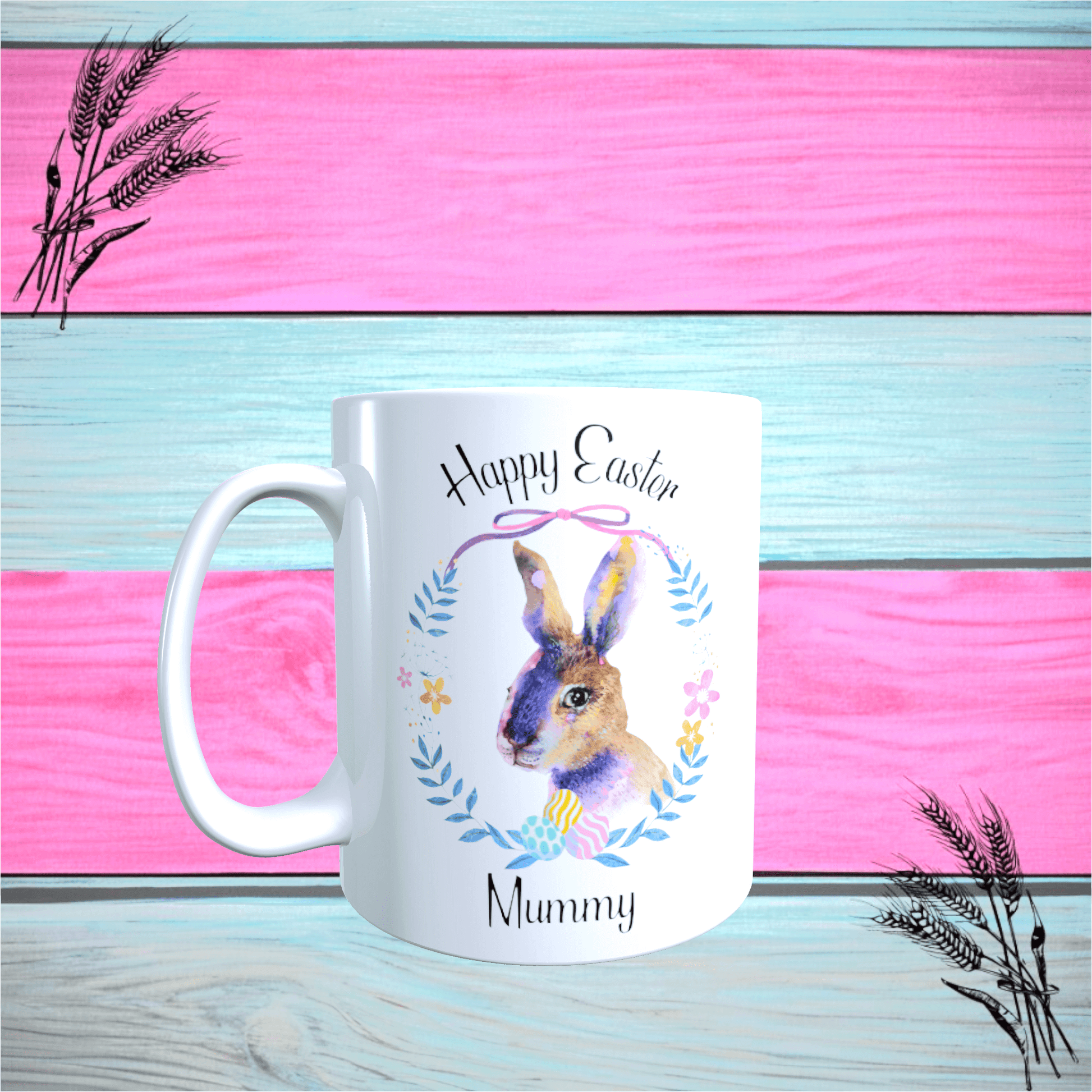 Happy Easter Hand Painted Gift Mug